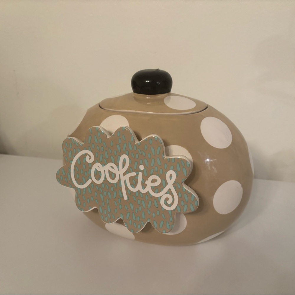 Coton Colors Polka Dot Cookie Jar